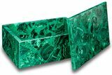Wide Malachite Jewelry Box - Congo #263362-1